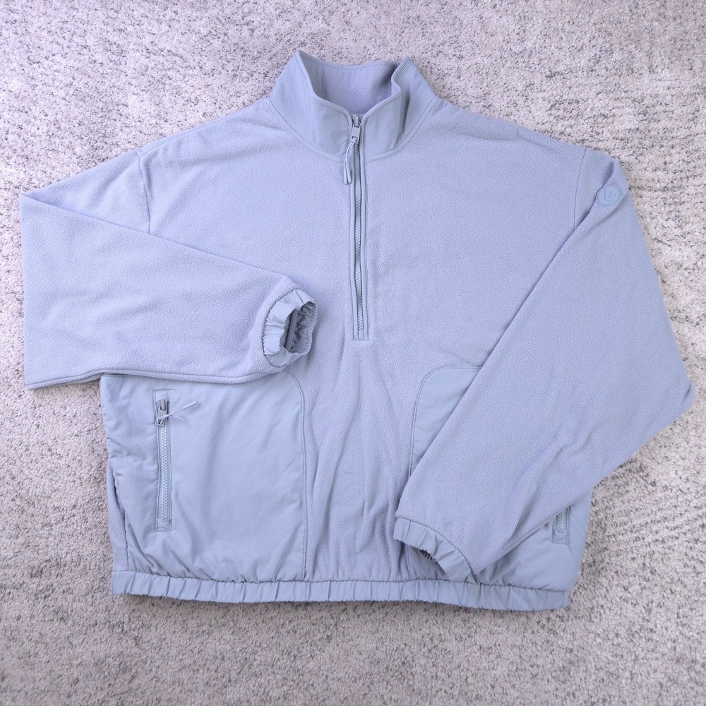 Vuori Aspen Half Zip Pullover Fleece Jacket Gray Polartec VW599 Womens XL